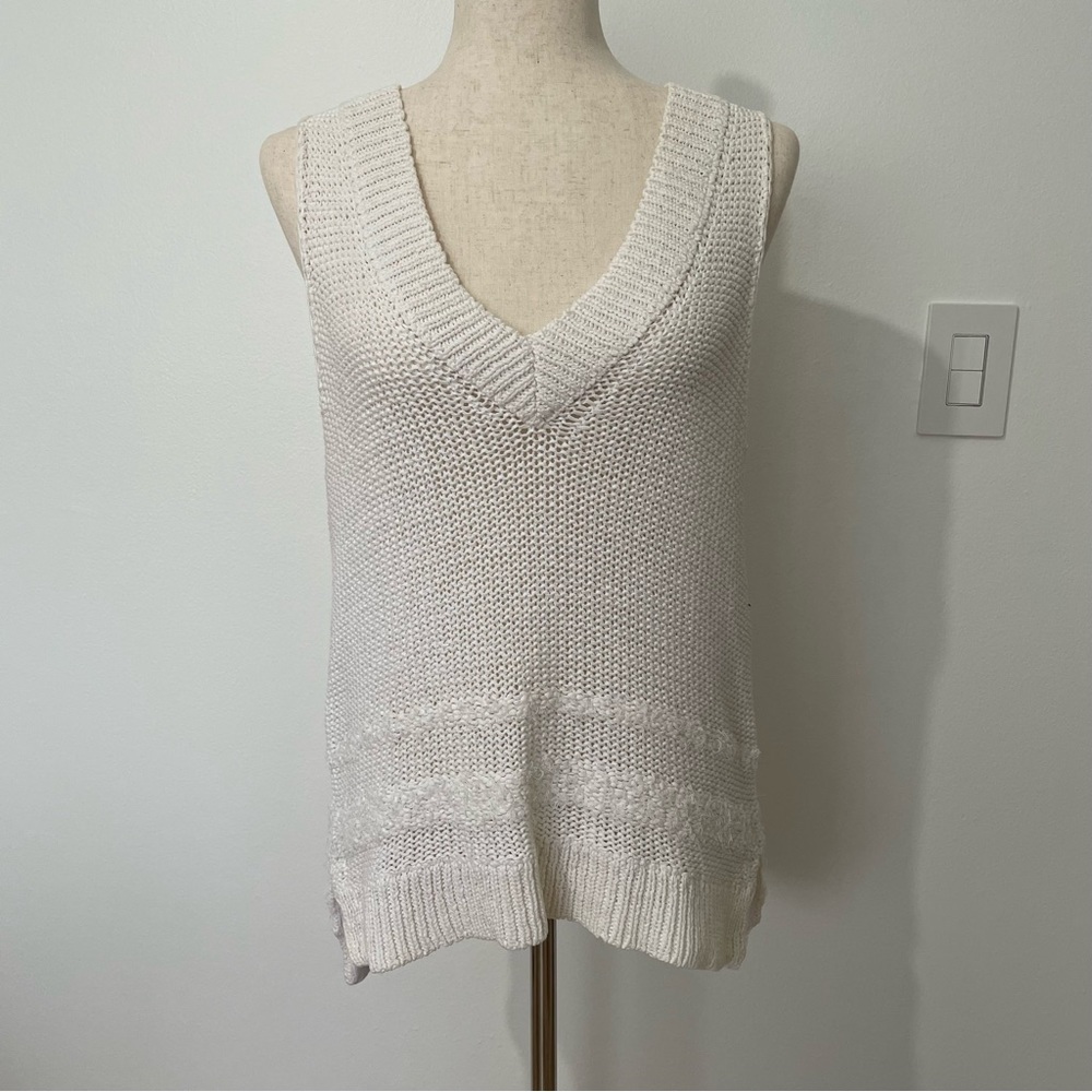 Rag & Bone Dina White Halter beachy boho Coachella festival Sweater Top